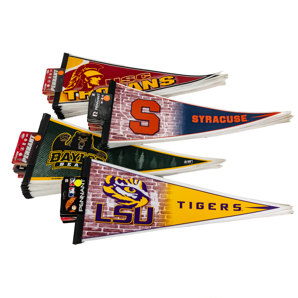 (100) NWT NCAA Licensed Collegiate Pennants