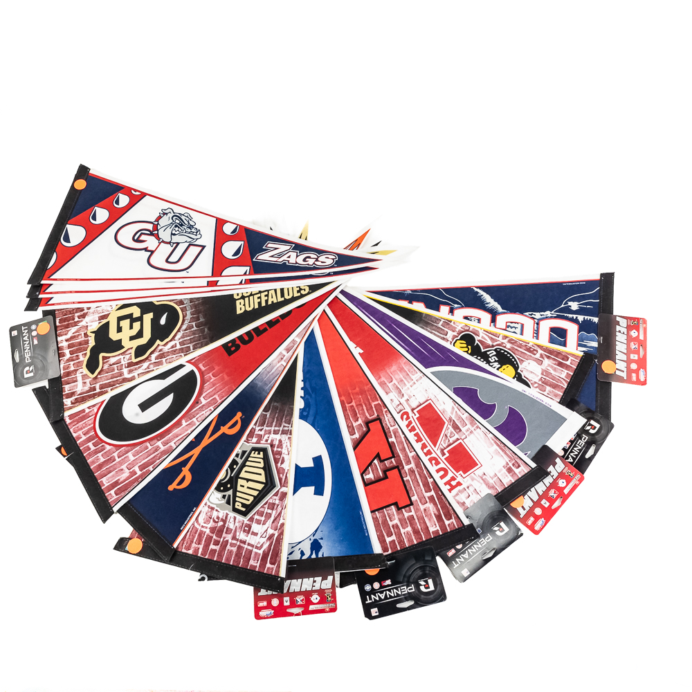(100) NWT NCAA Licensed Collegiate Pennants