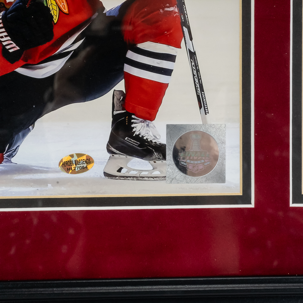 Framed Brandon Saad Autographed Photo w COA