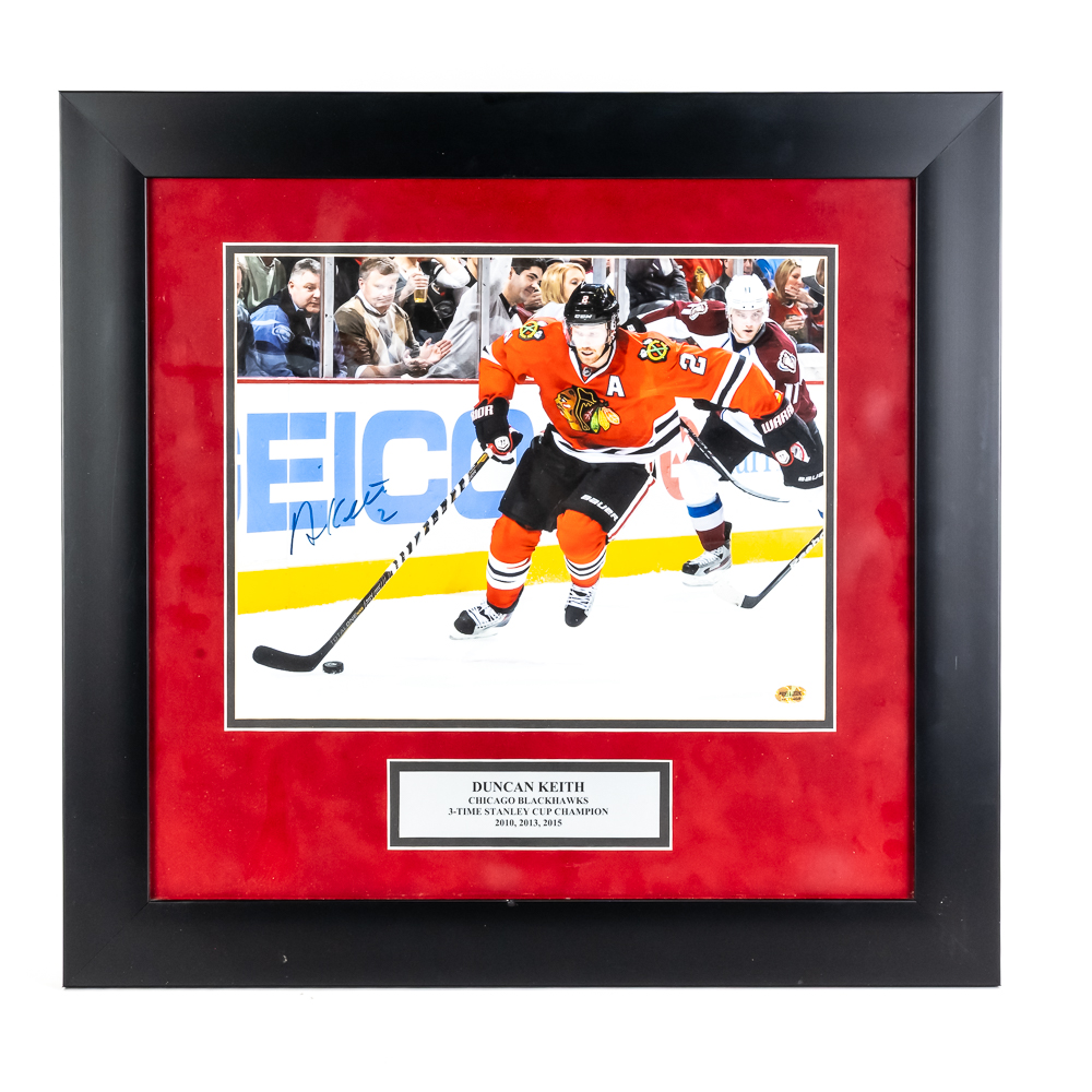 Framed Duncan Keith Autographed Photo w COA