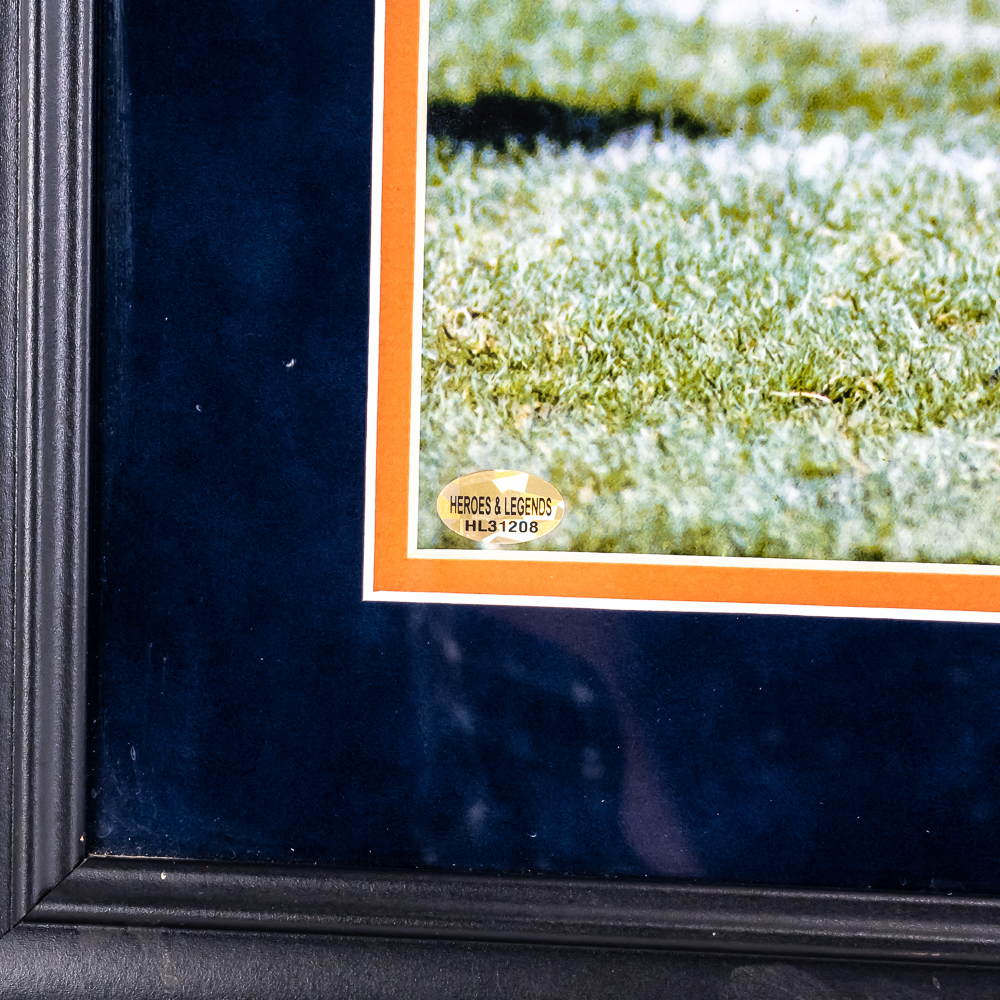 Framed Ron Rivera Autographed SB XX Print w Coa