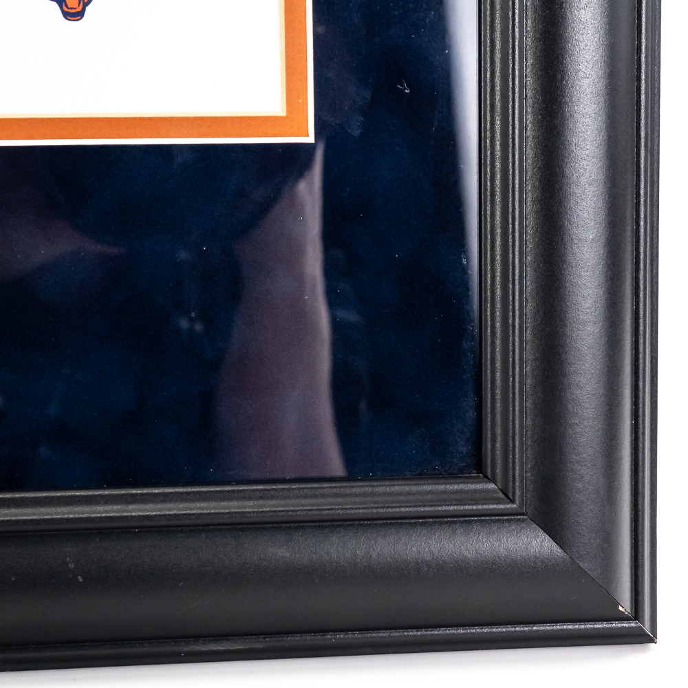 Framed Ron Rivera Autographed SB XX Print w Coa