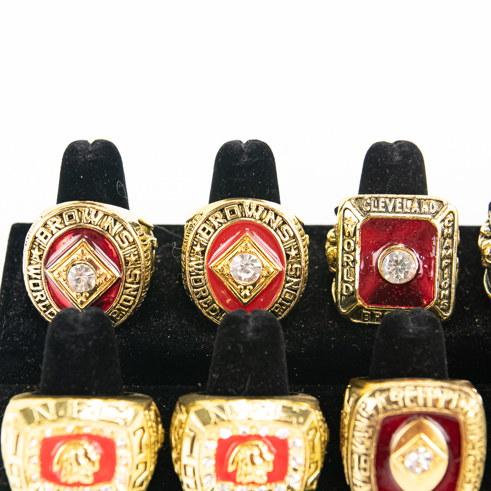 12 Browns Redskins Dolphins NFL Championship Rings