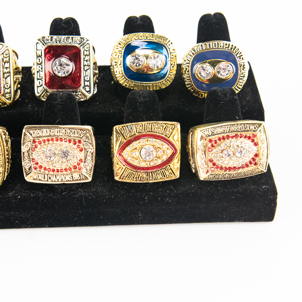 12 Browns Redskins Dolphins NFL Championship Rings