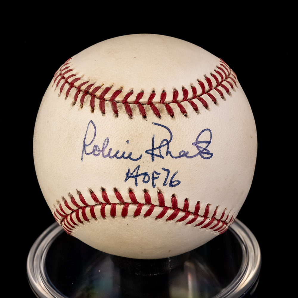 S. Carlton B Boone R Roberts Autographed Baseballs