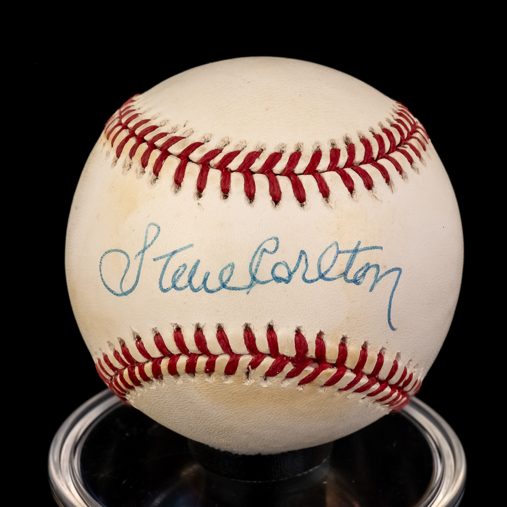 S. Carlton B Boone R Roberts Autographed Baseballs