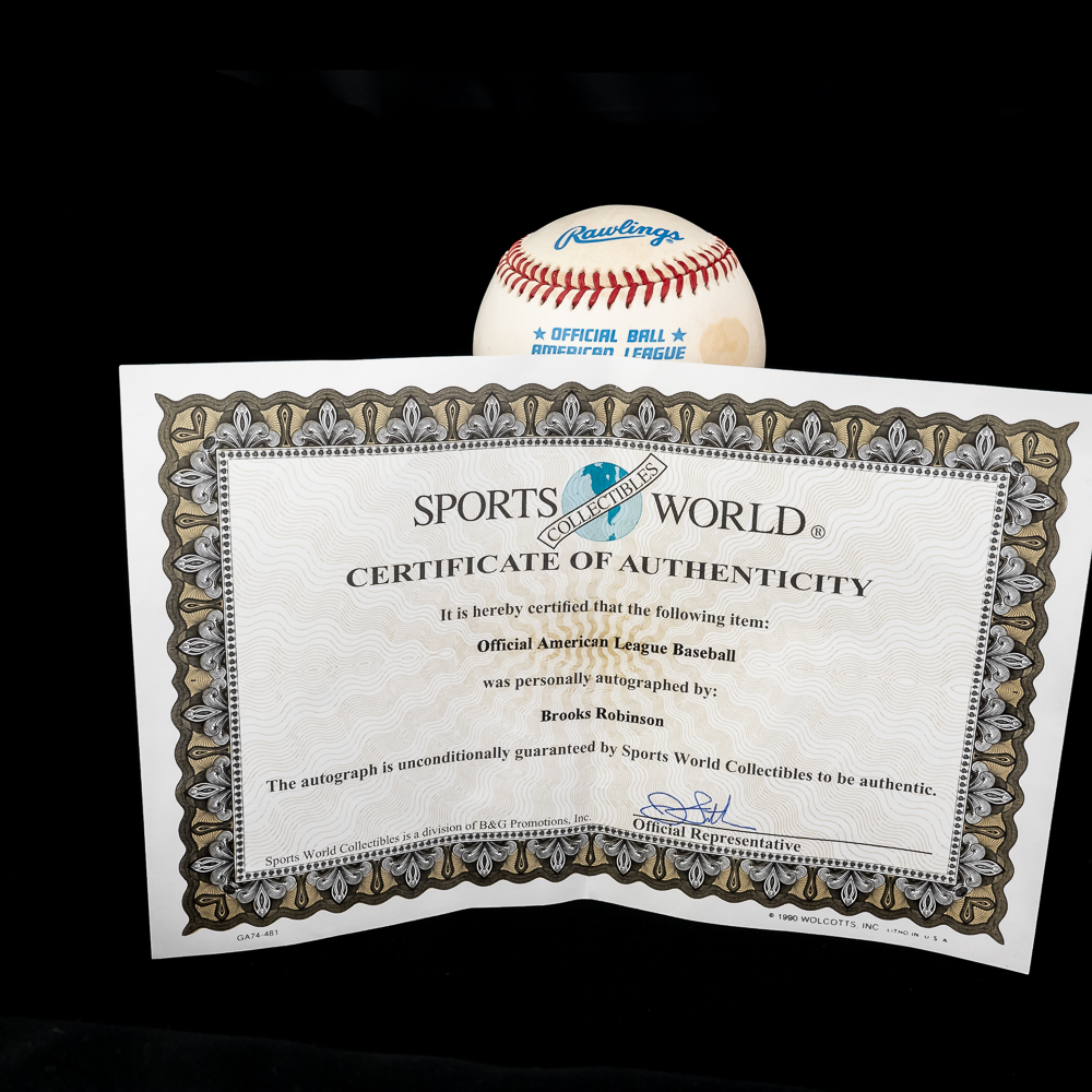 Brooks Robinson & Steve Barber Signed Baseballs