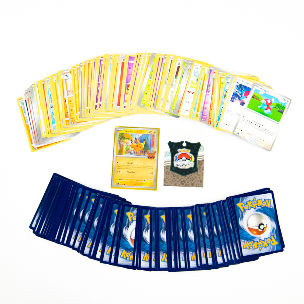 (150) Pokemon Card Assortment w Pikachu