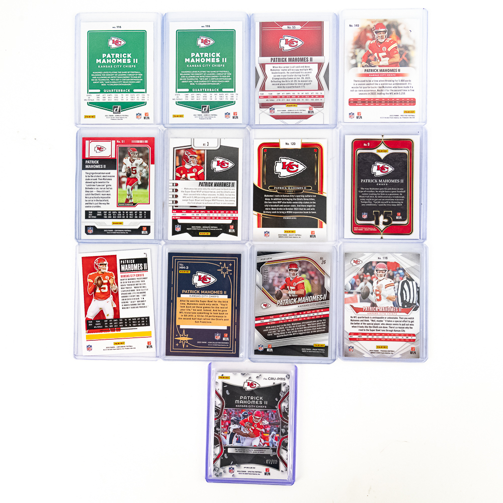 13 Patrick Mahomes NFL Cards 24 Spectra /99 &Hyper