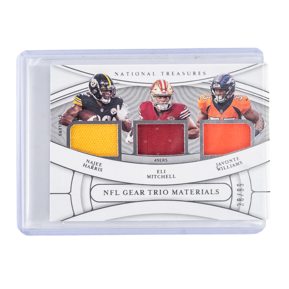 (4) NFL Combo Numbered Patch Relic Cards