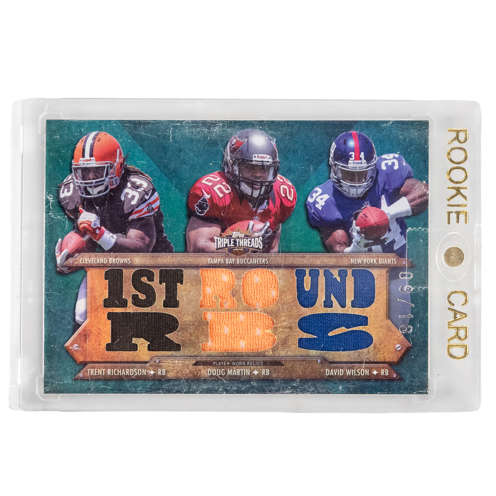 (4) NFL Combo Numbered Patch Relic Cards