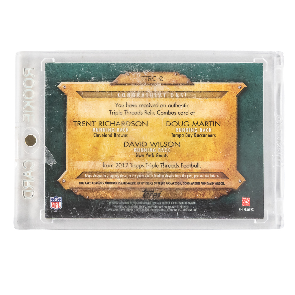 (4) NFL Combo Numbered Patch Relic Cards
