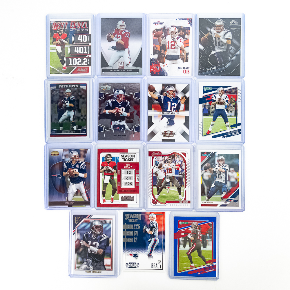 Collection of (15) Assorted Tom Brady NFL Cards