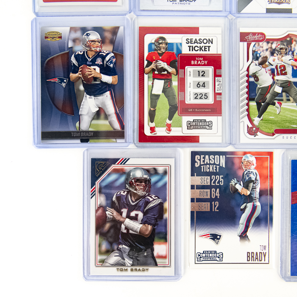 Collection of (15) Assorted Tom Brady NFL Cards