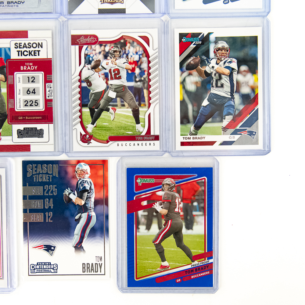 Collection of (15) Assorted Tom Brady NFL Cards