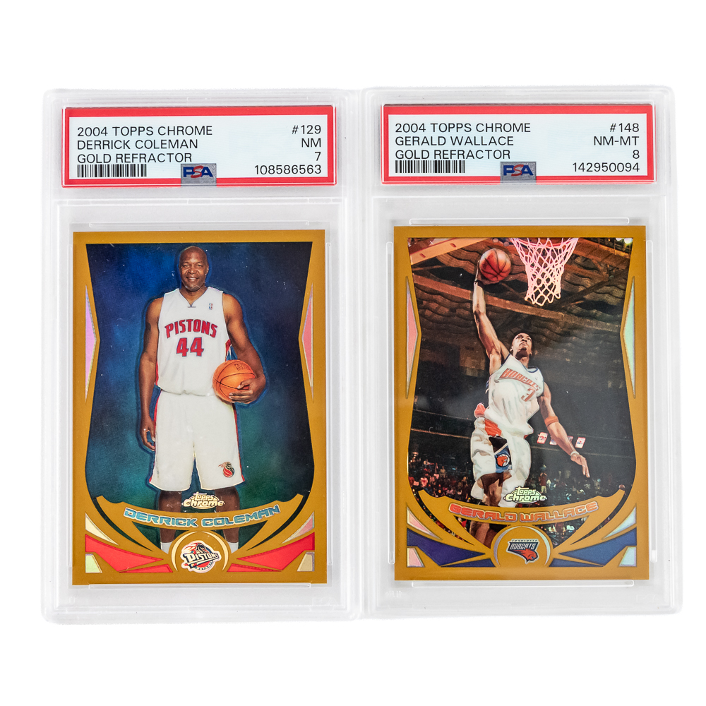 2004 Chrome Gold D. Coleman & G. Wallace /99 PSA