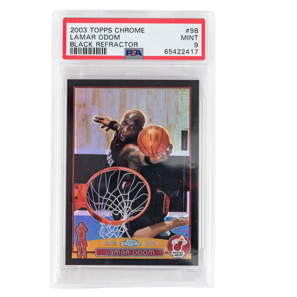 03 Topps Chrome G Arenas Refractor PSA 9 & Odom