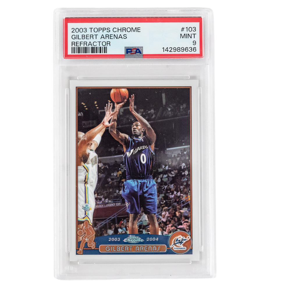 03 Topps Chrome G Arenas Refractor PSA 9 & Odom