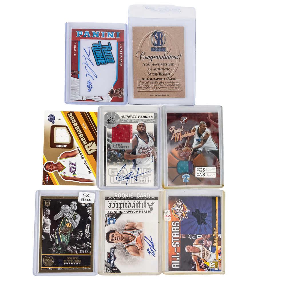 (13) NBA Auto. RC, Patch or Numbered Assortment