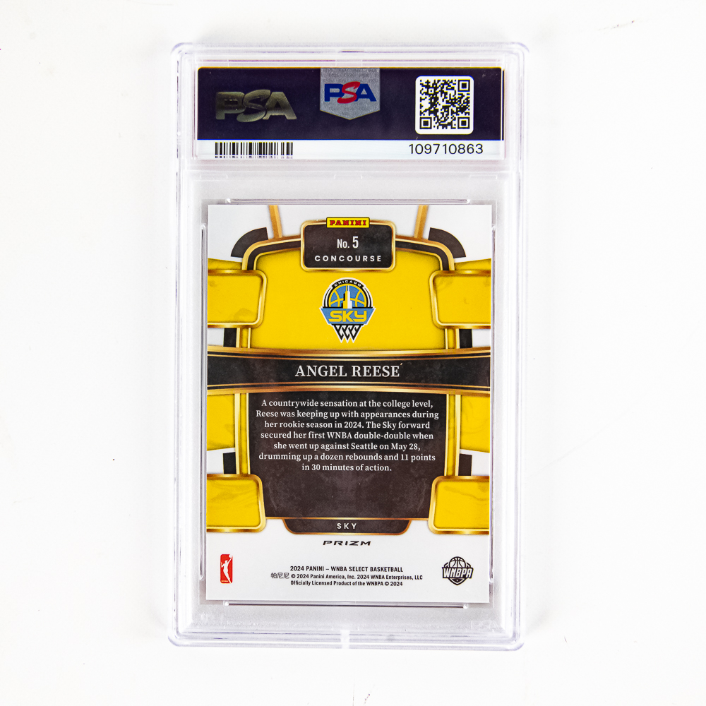 24' Angel Reese Select PSA 10 & Keepsake Gem Relic