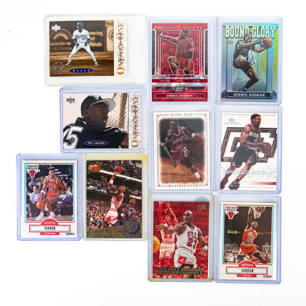 RAW Bulls NBA Card Collection Jordan Pippen Rodman