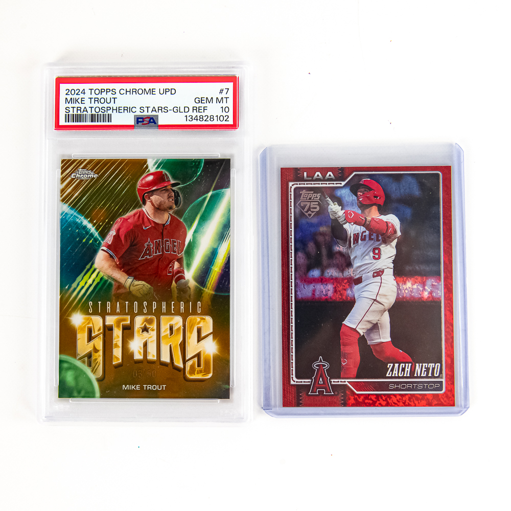 24 Chrome Mike Trout /50 PSA 10 '26 Z Neto Red 5/5