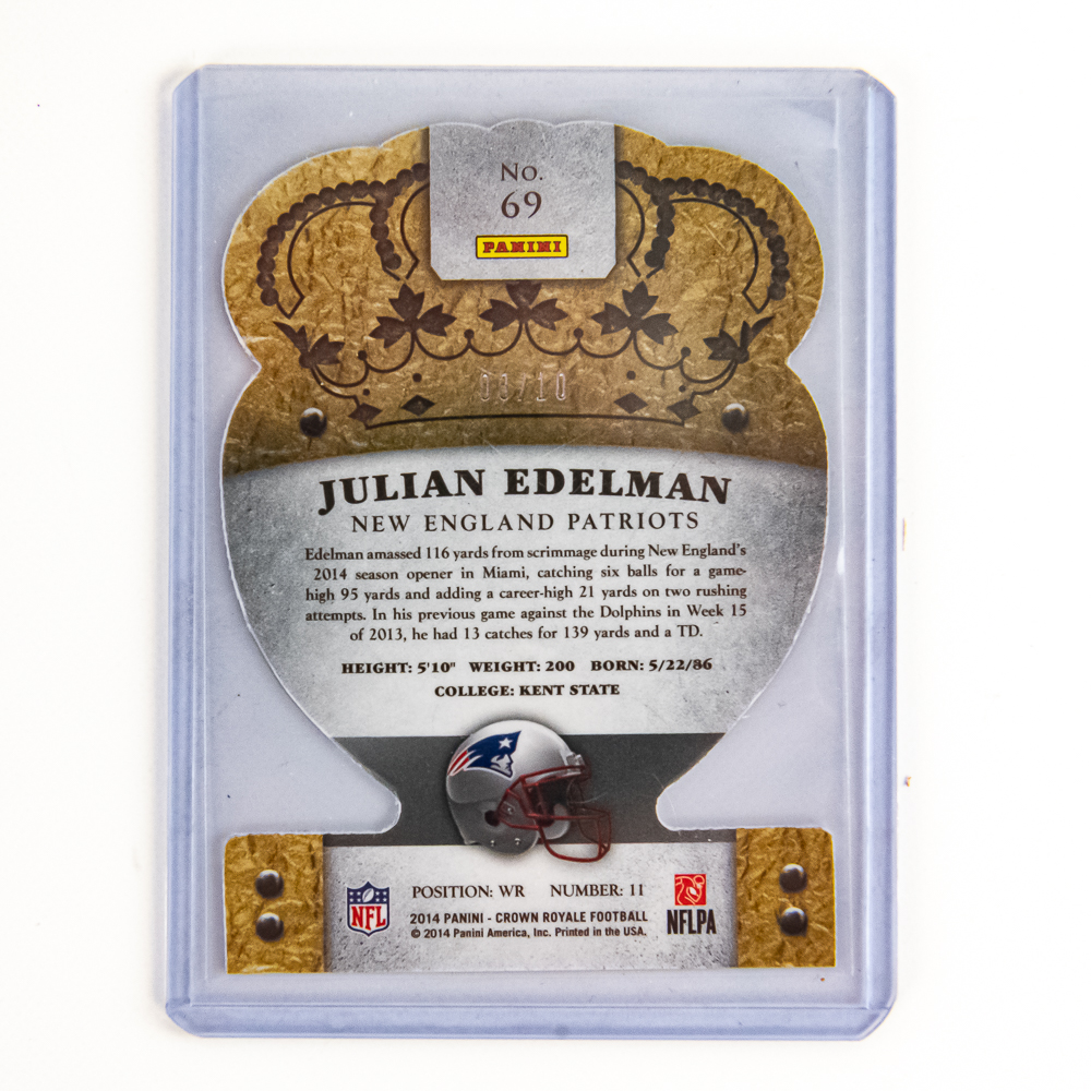 2014 Panini Crown Royal Gronkowski & Edelman /10+