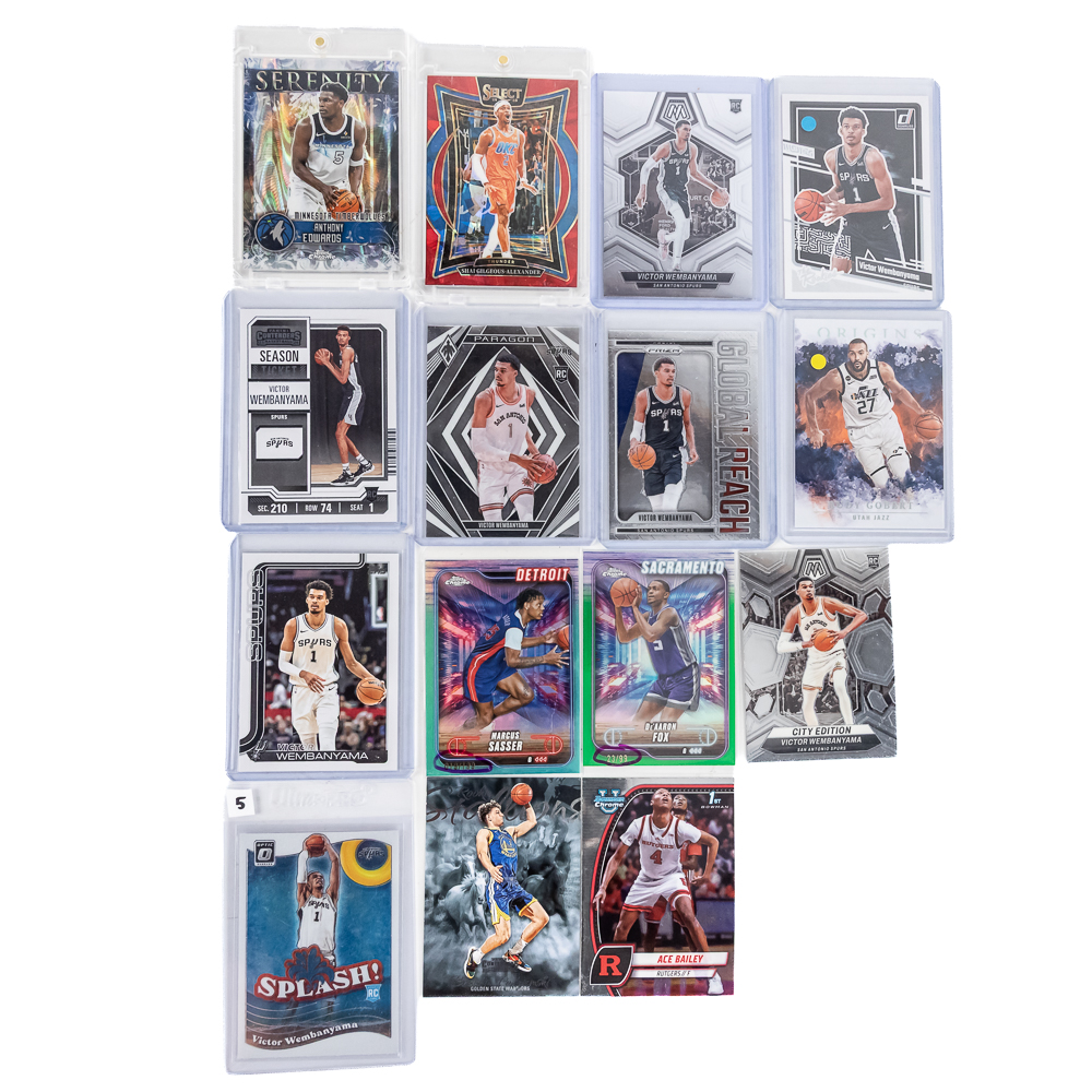 NBA Numbered Star Refractor Rookie Card Assortment