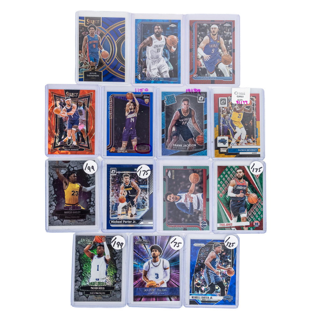 NBA Numbered Star Refractor Rookie Card Assortment