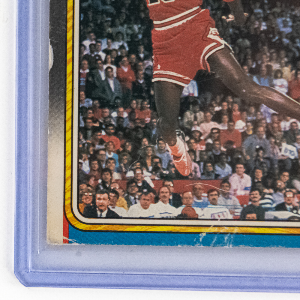1988 Fleer Michael Jordan #17 & #120 RAW NBA Cards
