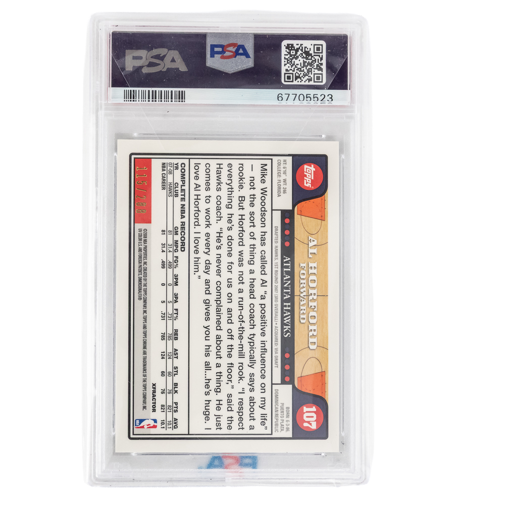 2008 Chrome #107 Horford X Factor PSA 9 & More+