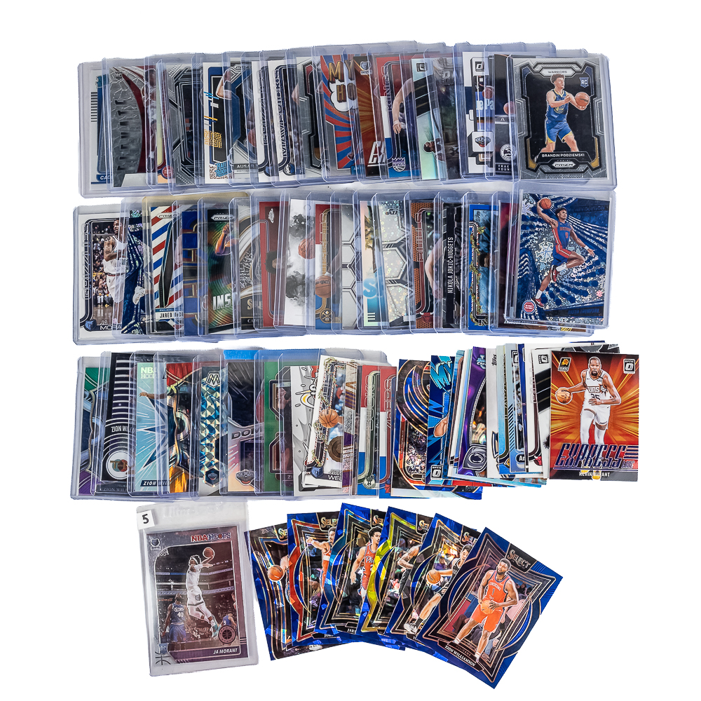 (67) NBA Card Assortment Durant James Flagg Edward
