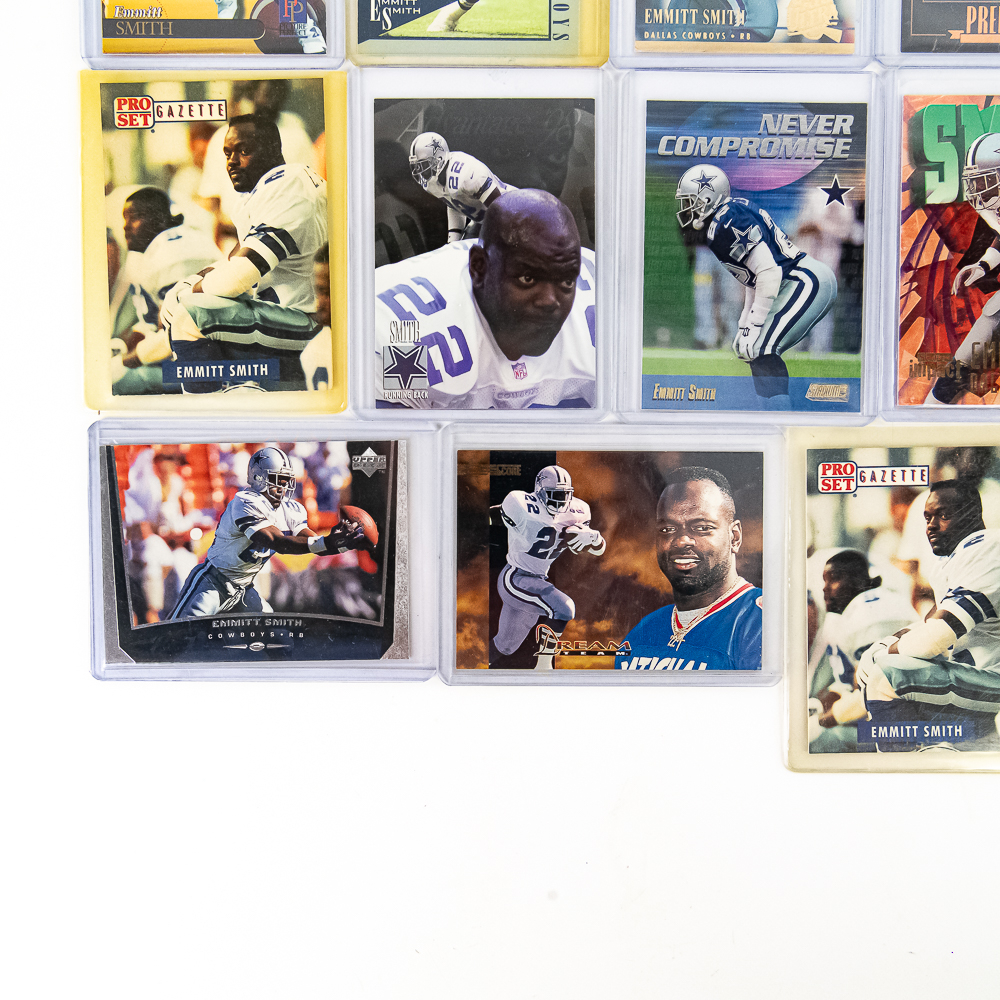 (29) Emmitt Smith NFL Football Card Assortment