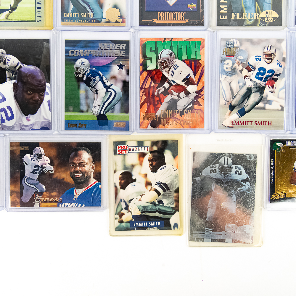 (29) Emmitt Smith NFL Football Card Assortment