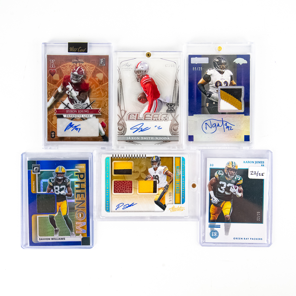 NFL Rookie Card Auto Number or Patch Assortment