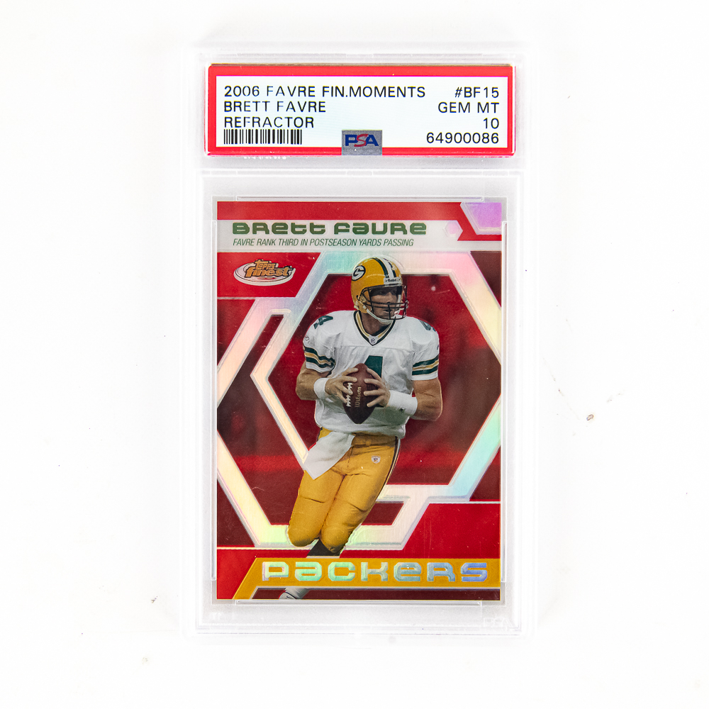 06 Finest Favre Refractor PSA 10 Crosby Auto More+