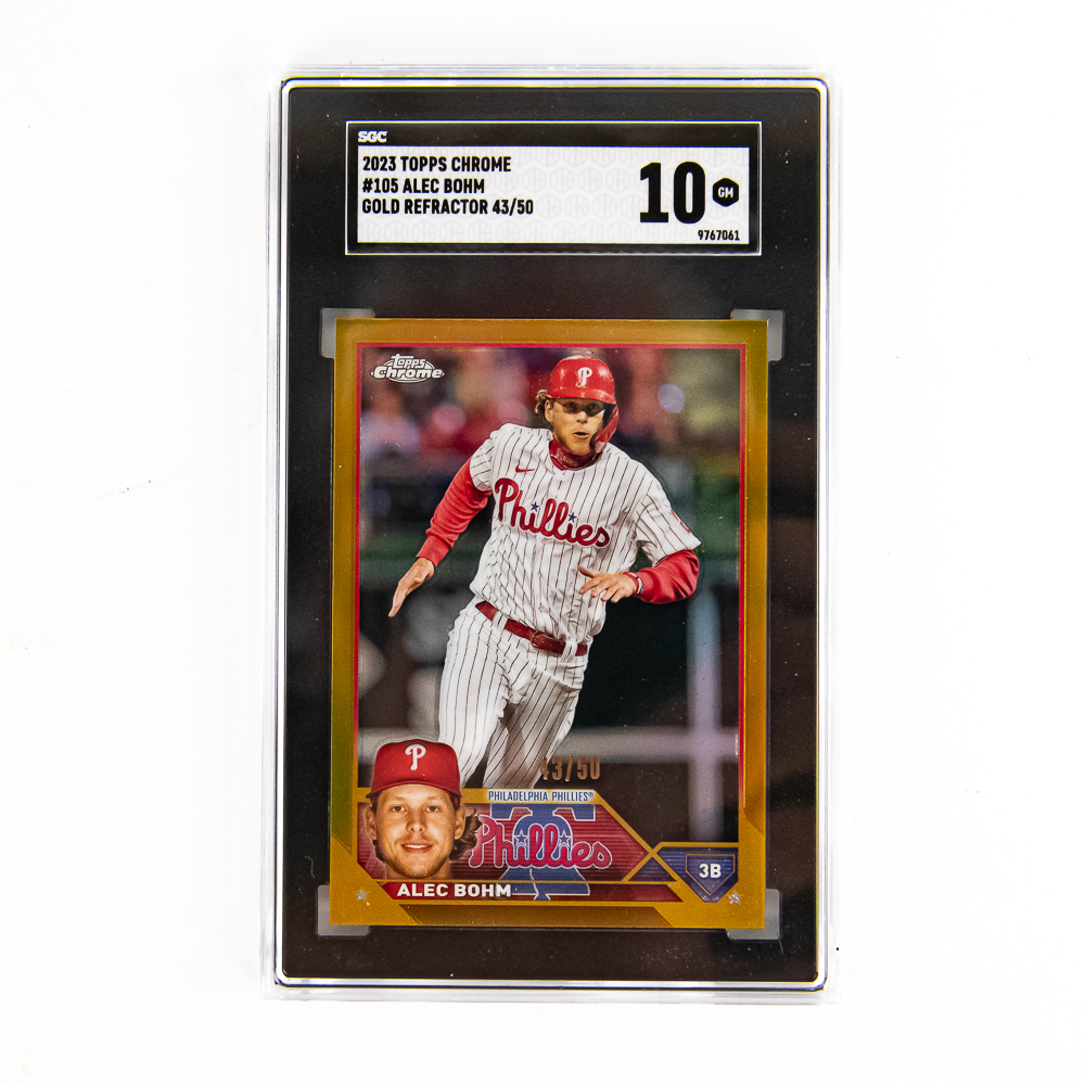 23 Chrome Alec Bohm & 22 Bowmans Won-Bin Cho PSA10