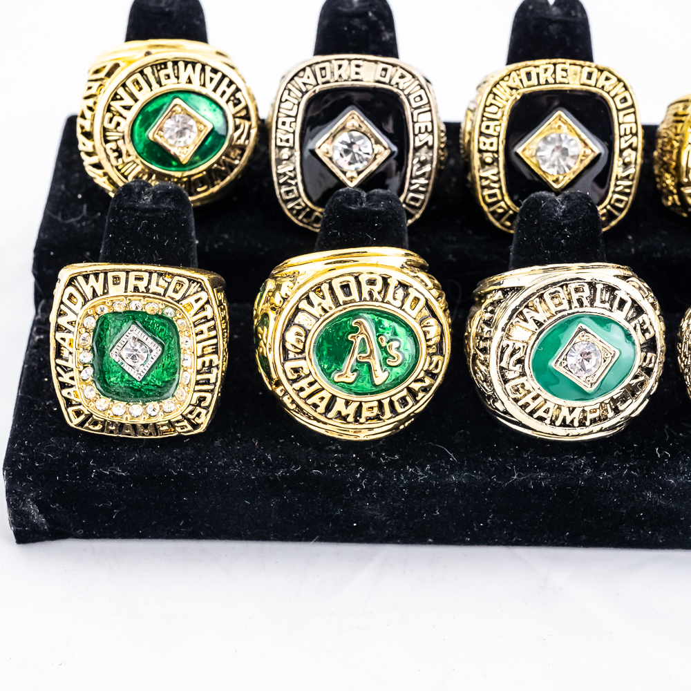 (16) A's Orioles Pirates MLB Championship Rings +