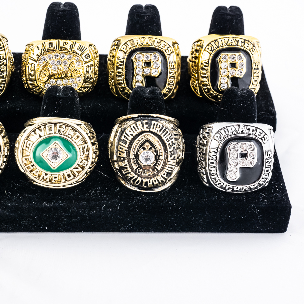 (16) A's Orioles Pirates MLB Championship Rings +
