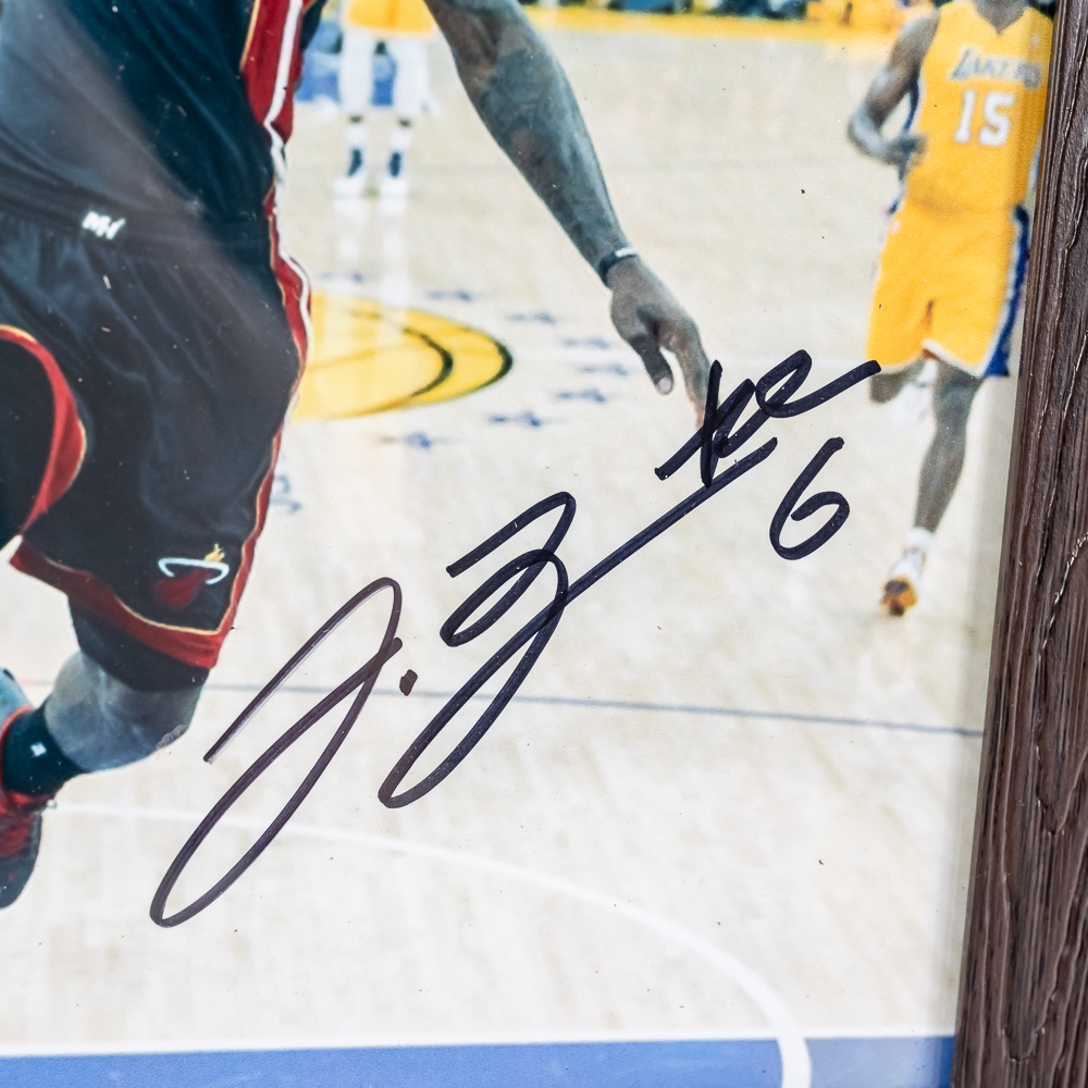 LeBron James & Kobe Bryant Signed Photo w COA