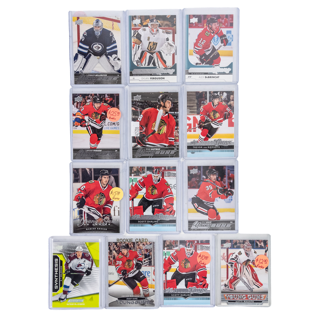 26 NHL Star & RC Card Panarin DeBrincat Young Guns