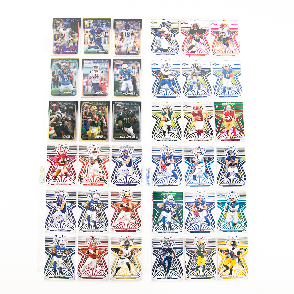 (380) NFL RC Refractor All Star Card Assortment