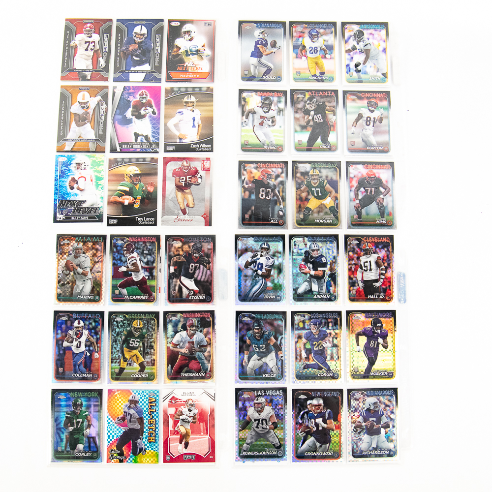 (380) NFL RC Refractor All Star Card Assortment