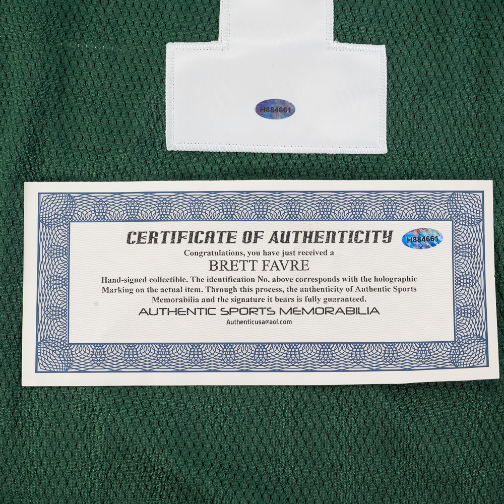 Brett Favre Autographed New York Jets Jersey W COA