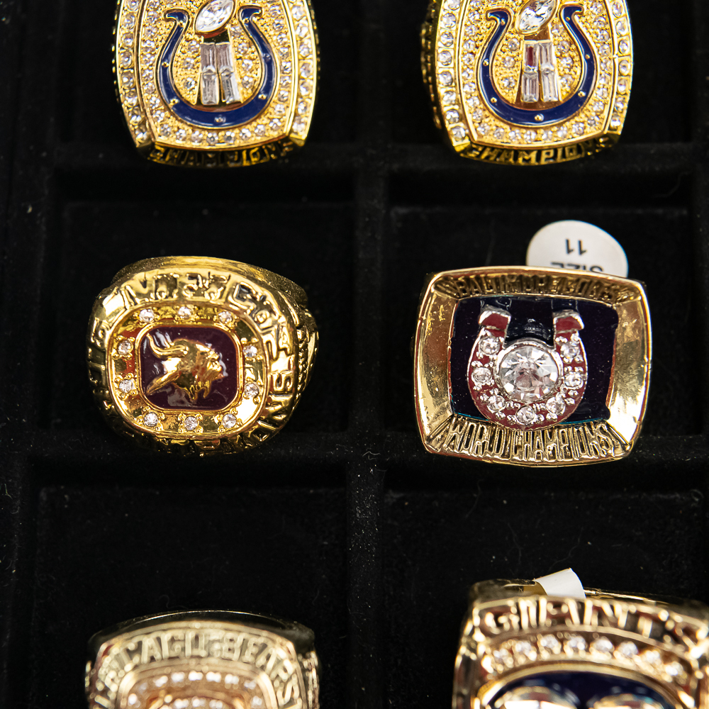 16 Colts Giants Vikings NFL Championship Rings+