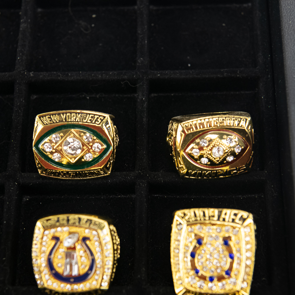 16 Colts Giants Vikings NFL Championship Rings+