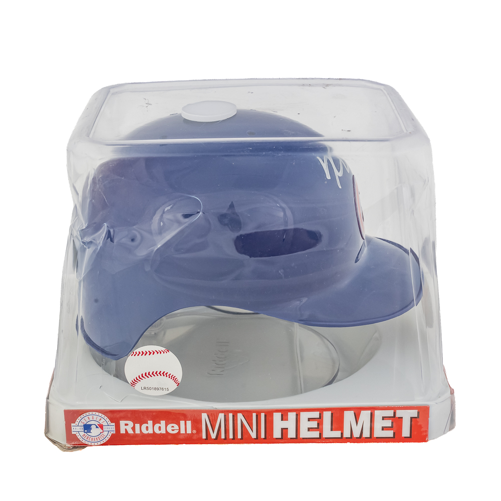 Kris Bryant Autographed Riddell Mini Helmet w COA