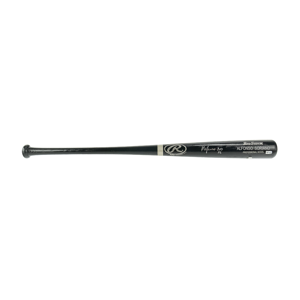 Alfonso Soriano Autographed Rawlings Bat w COA
