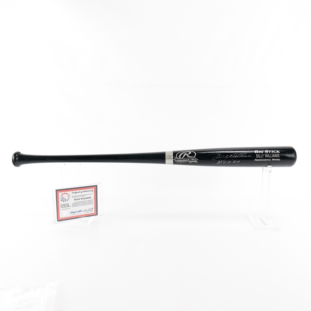 Billy Williams Autographed Rawlings Bat with COA