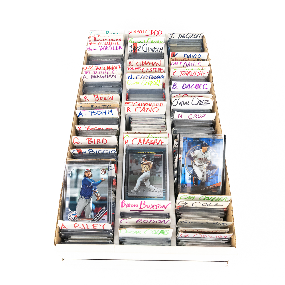 (2500) Assorted MLB Stars Up & Comers RC HOF Cards